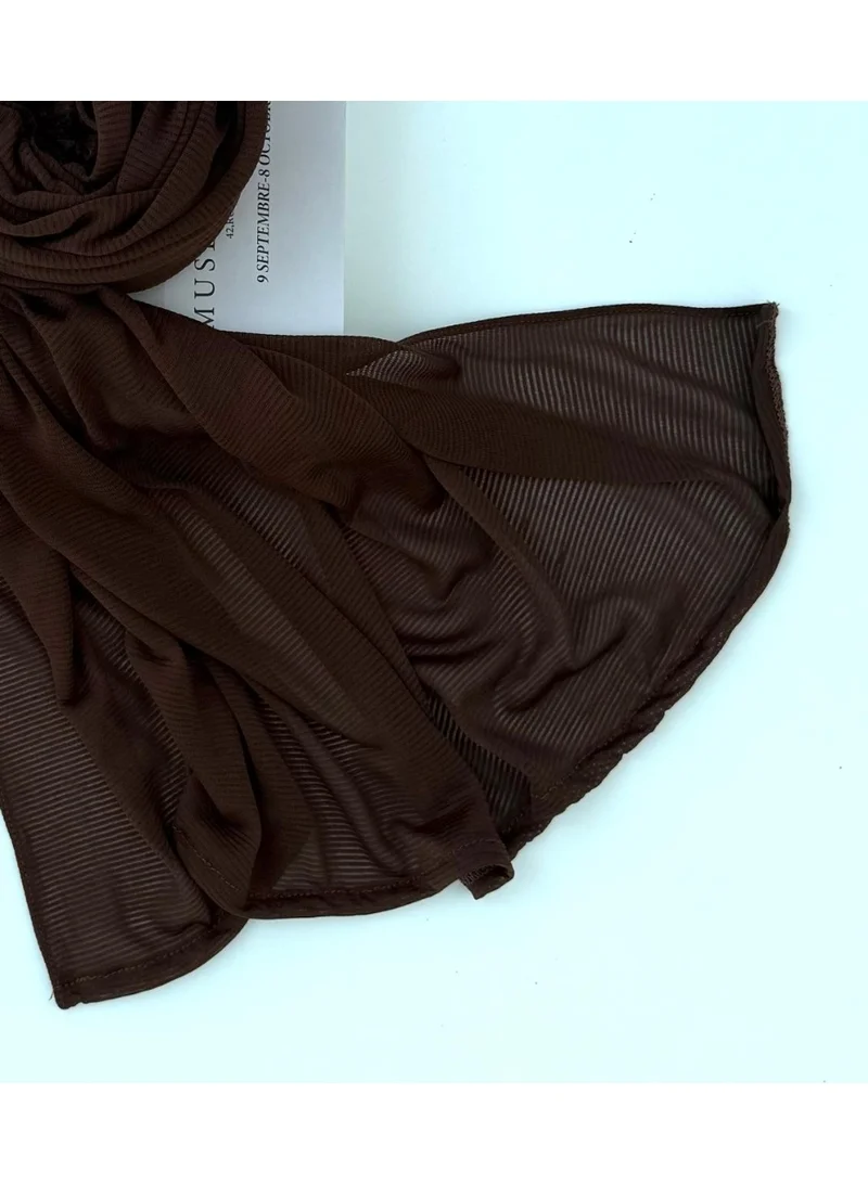 strippeed cotton hijab shawl